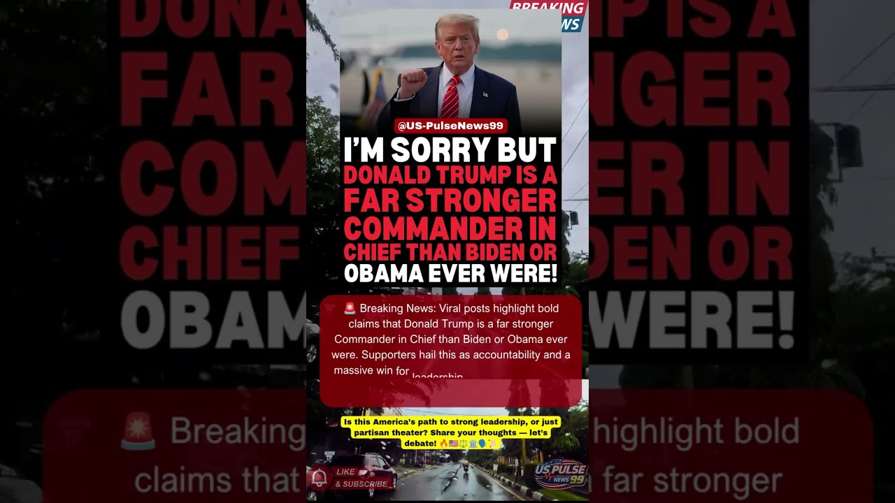 🔥Breaking news USA Trump Stronger Commander in Chief! #BreakingNews #USPolitics #Shorts