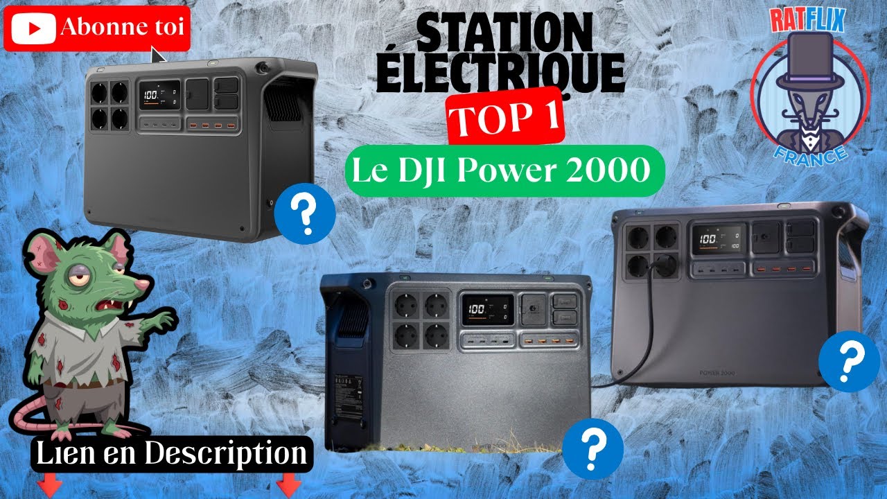 DJI Power 2000 ⚡ La station électrique portable la plus PUISSANTE ? Test RatFlix 🐀