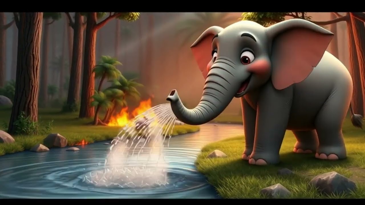 🌳 जंगल की सच्ची दोस्ती 🦁🐘🐦