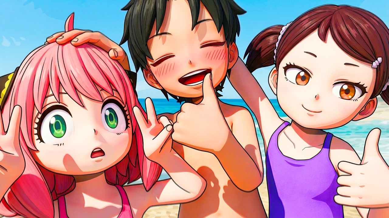 Anya, Damian e Becky VÃO A PRAIA no Spy x Family Vr