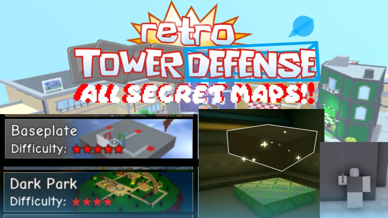 All SECRET MAPS In Retro Tower Defense!