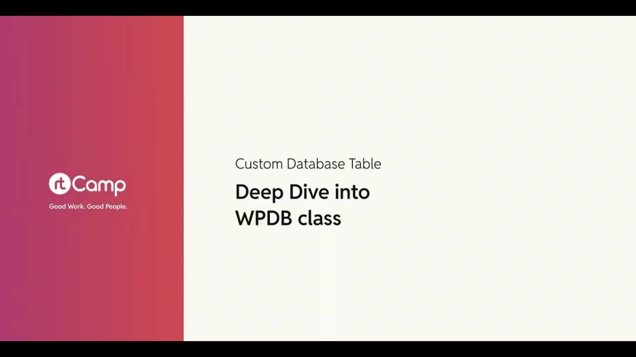 Deep Dive into wpdb class