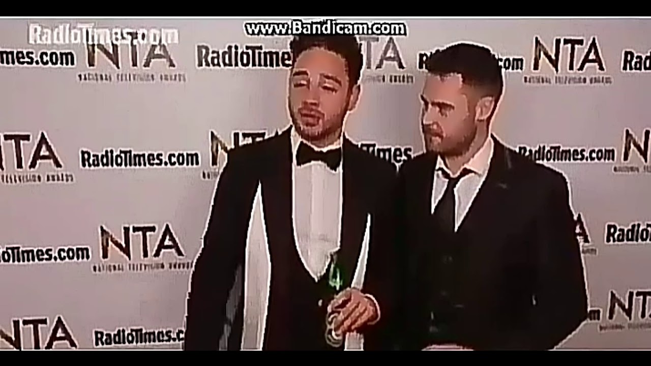 Danny Miller and Adam Thomas Drunk Interview - NTAs 2017