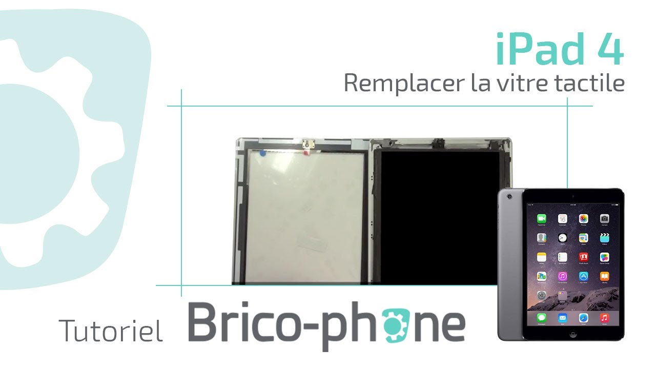 Tuto IPAD 4 : changer la vitre tactile démontage + remontage HD