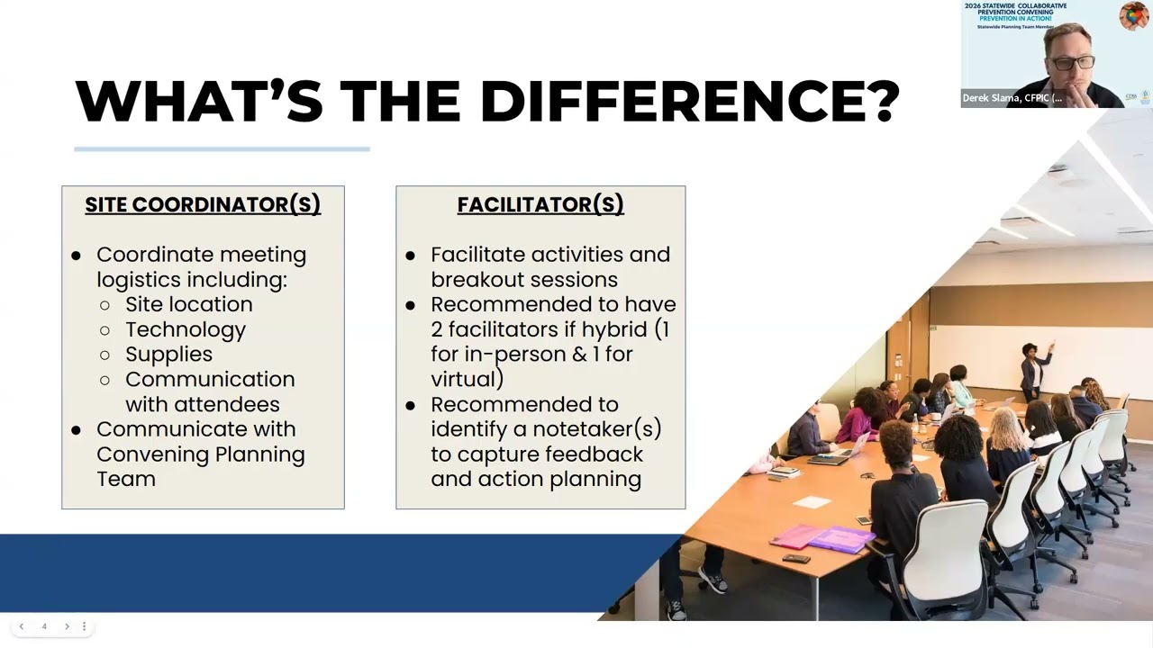 2026 Statewide Prevention Convening Facilitator Training