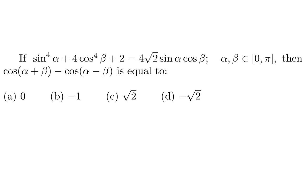 Mathematical problems for IITJEE