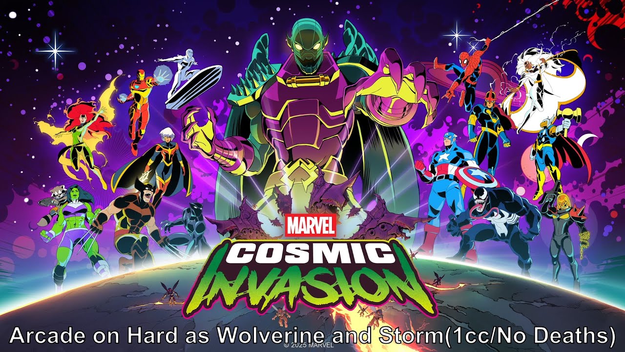 Marvel Cosmic Invasion Playthrough-Arcade on Hard as Wolverine and Storm(1CC/No Deaths)