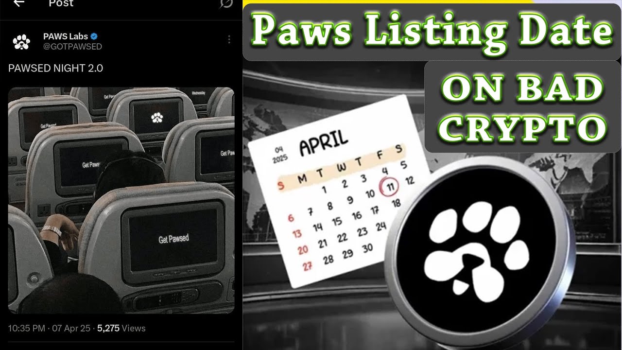 Paws Airdrop Listing Update 