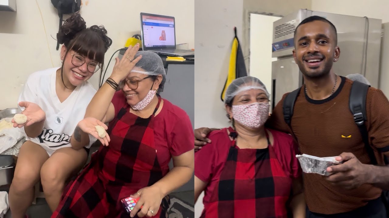 I Made My First Momo For My Mom’s Kitchen 😂 Rohit Met My Mom ❤️
