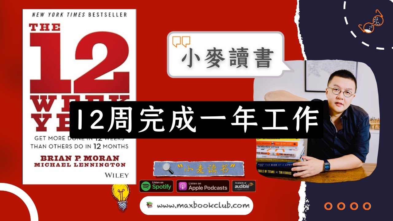 #52 12周完成一年工作The 12 Week Year：丢掉年度计划，重新找回你的时间 ｜小麦读书💡