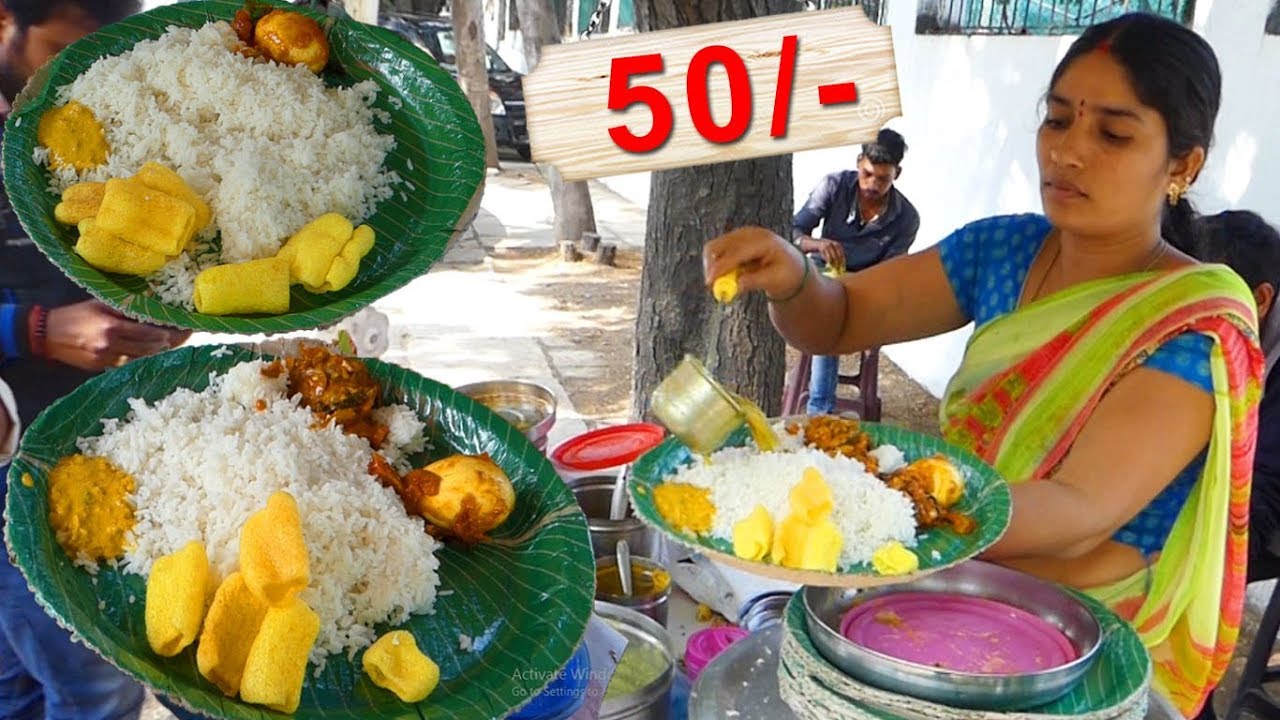 Hard Working Women Selling Cheapest Roadside Unlimited Meals | #StreetFood