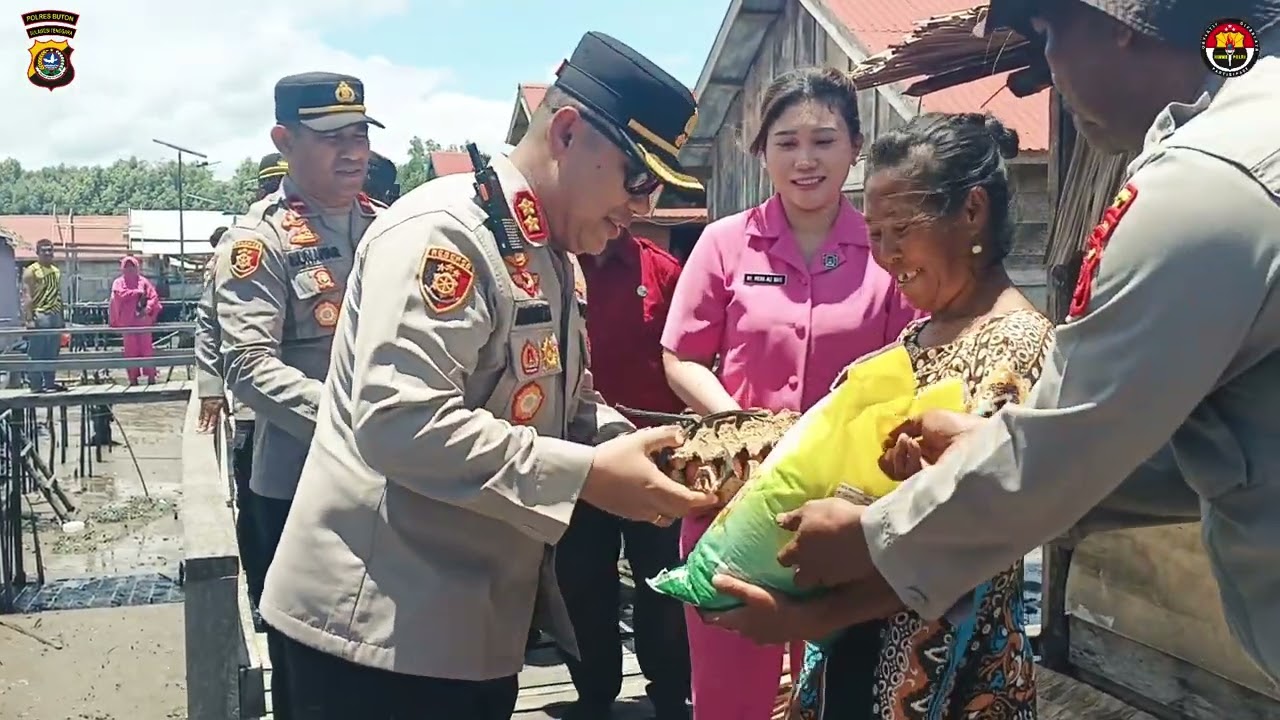 Kapolres Buton Gelar Bakti Sosial Di Dusun Bajo, Keadaan Warga Sangat Memprihatinkan