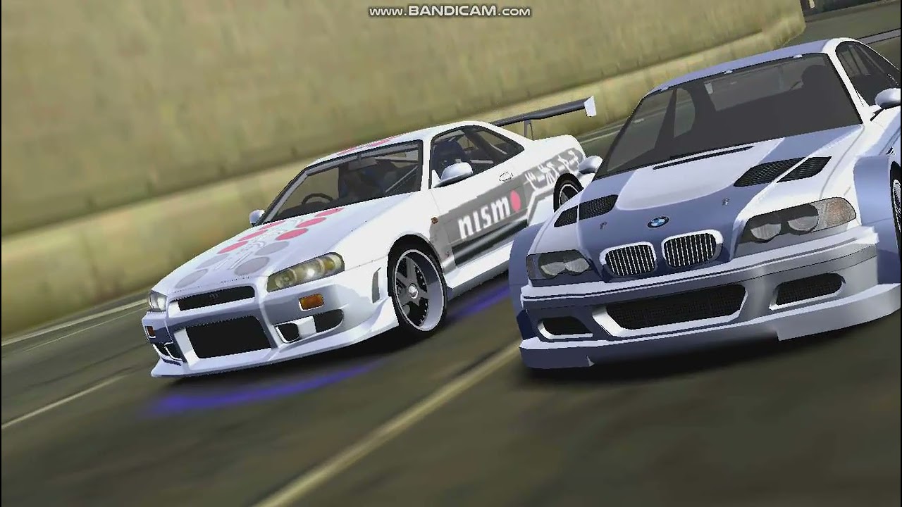 Gameplay Need for speed Most wanted R34 vs BMW M3
