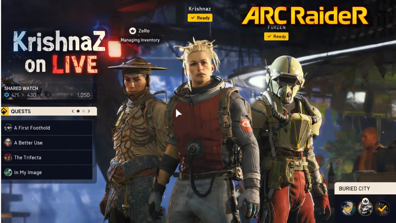 ARC Raider | Chilling with Friends | ARC Raider Streaming | Krishnaz| Malayalam