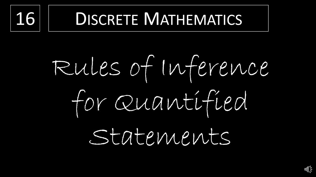 Discrete Math - 1.6.2 Rules of Inference for Quantified Statements