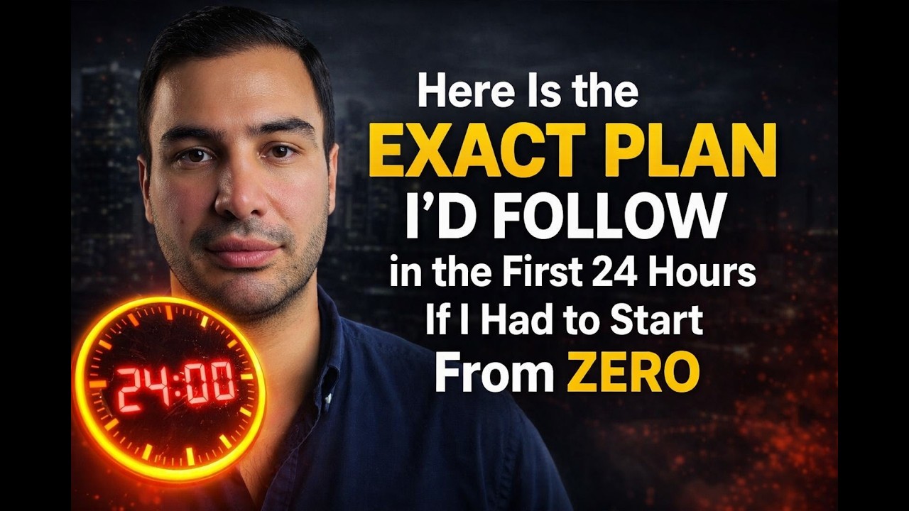 Here Is the Exact Plan I’d Follow in the First 24 Hours If I Had to Start From Zero