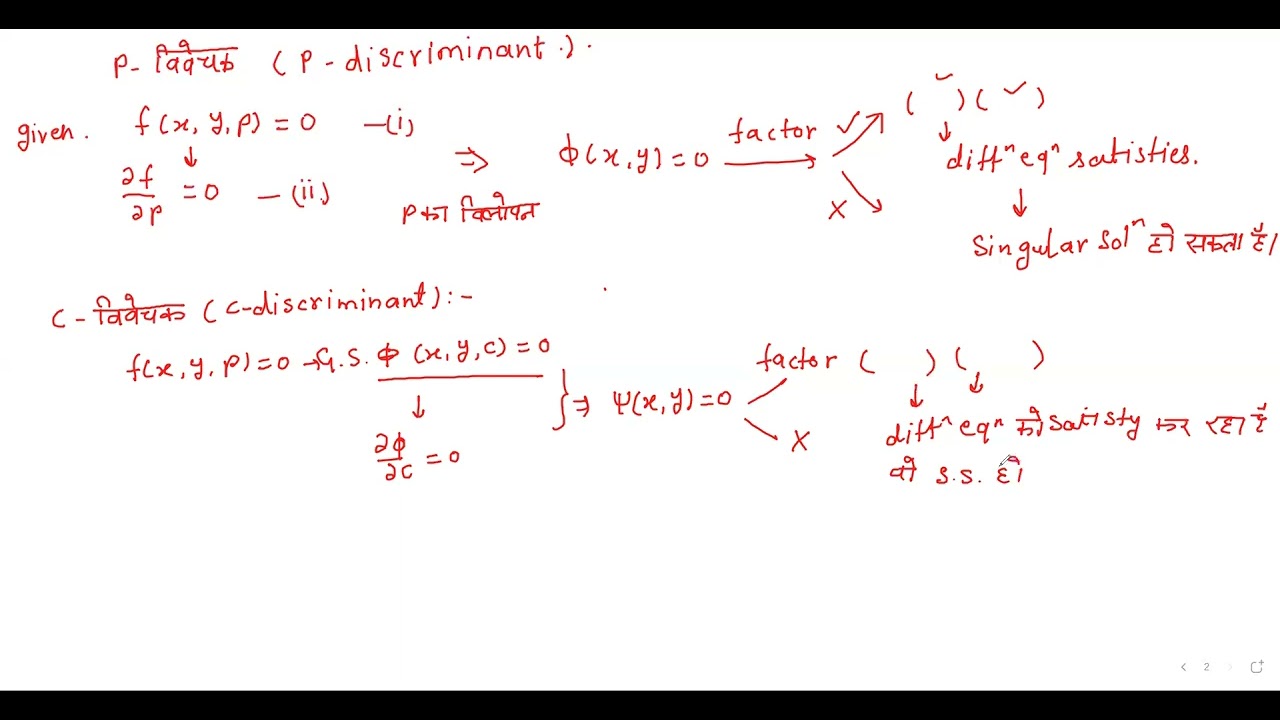 lec 15 Singular solution for 1st order nth degree differential equations for RPSC  and bsc