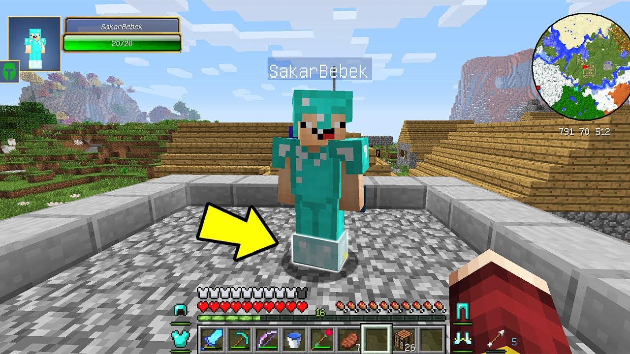GİZEMLİ BOT YAPTIM (UÇUYORUM) !! 😱 Minecraft