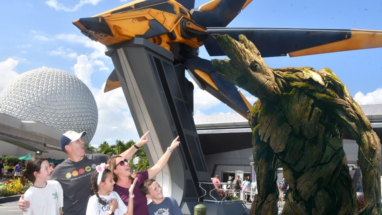 Мы прокатились на аттракционе «Стражи Галактики» в парке Epcot + фестиваль еды и вина