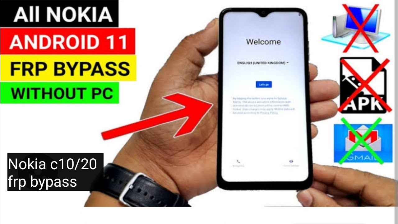 Unlock any mobile phone without computer/pc|| All nokia Android 11 frp bypass|| nokia c10 frp bypass