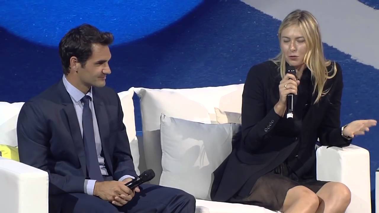 Federer asks Sharapova about starting young & injuries   Brisbane International 2016