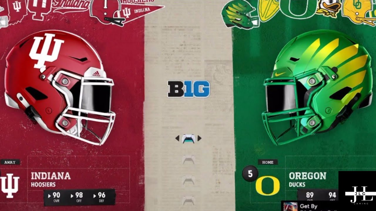 1 Indiana versus 5 Oregon Chick-fil-A peach Bowl