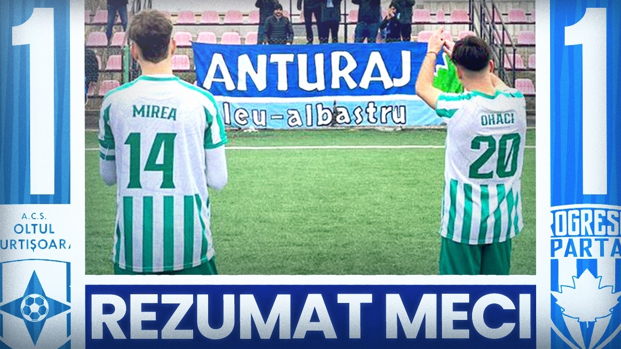 REZUMAT - Oltul Curtișoara 1-1 Progresul Spartac - LIGA A 3-A - ETAPA A 18-A