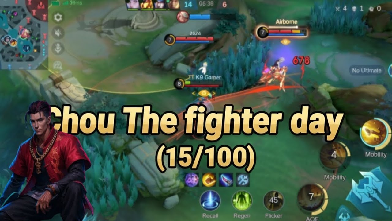 CHOU THE FIGHTER DAY (15/100) Mobile Legends Bang bang