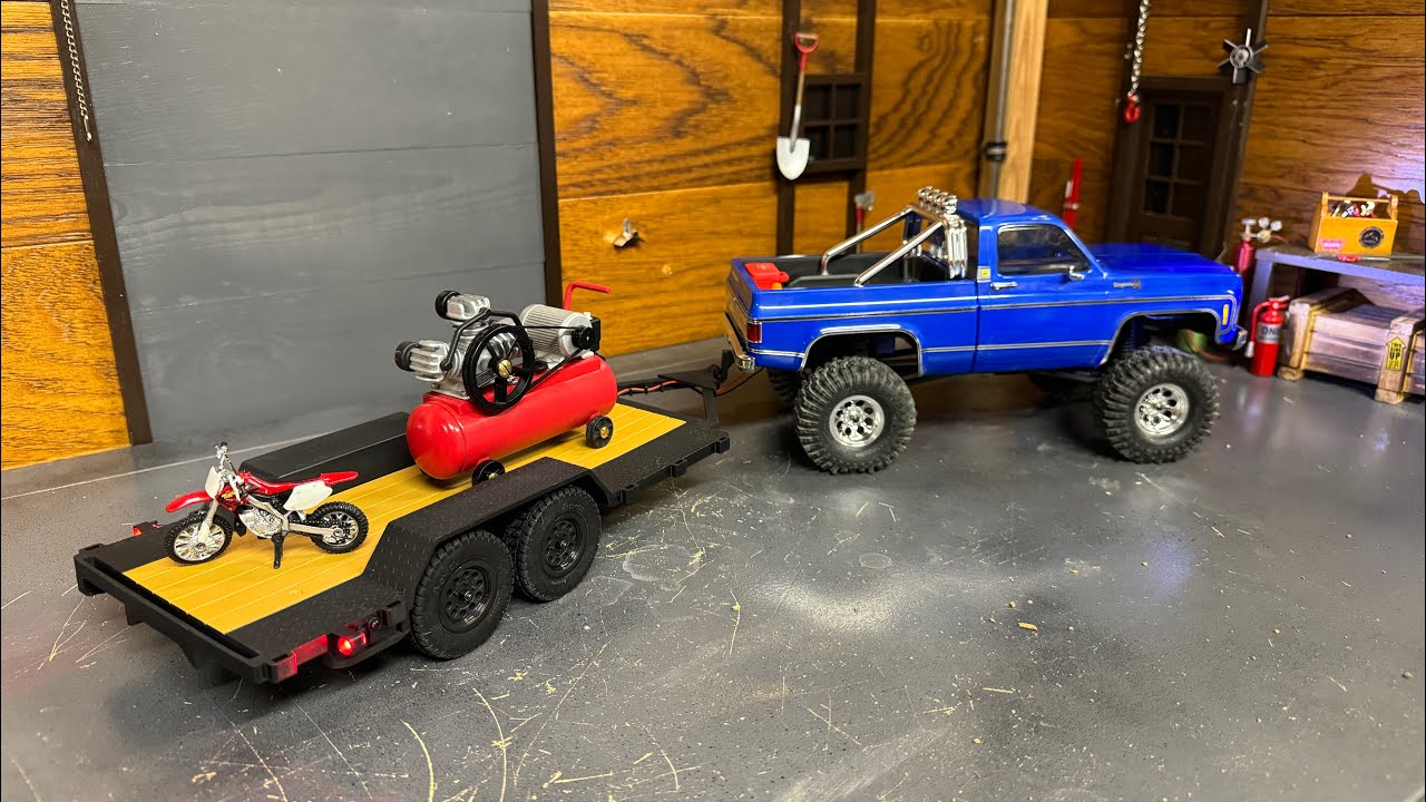Traxxas Trx4m High Trail с осевым прицепом