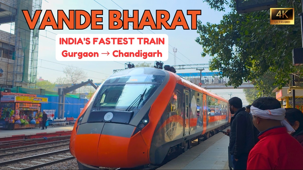 Vande Bharat Express 🚄 Gurgaon to Chandigarh | Full Journey in 4K | Silent Vlog (Train 20977)