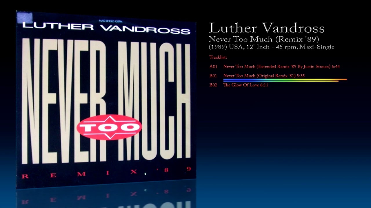 Luther Vandross (1989) Never Too Much (Remix '89) [12