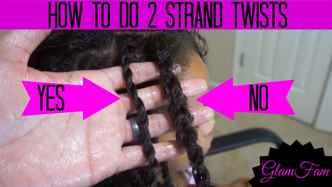 How to do 2 strand twists on natural hair (in detail)