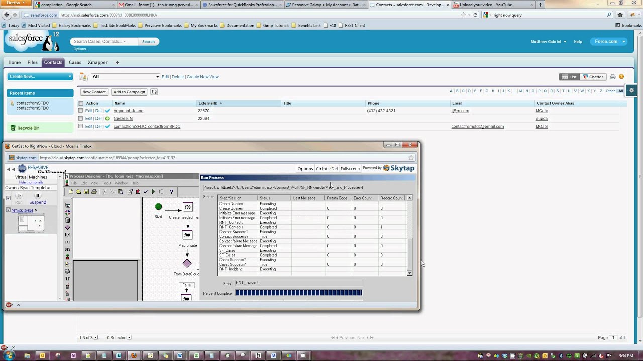Salesforce & RightNow Contacts Sync