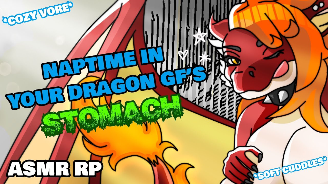 (Sleep Aid) Napping in Your Dragon GF's Stomach! [Heartbeats] [Stomach Noises] [Cuddling]