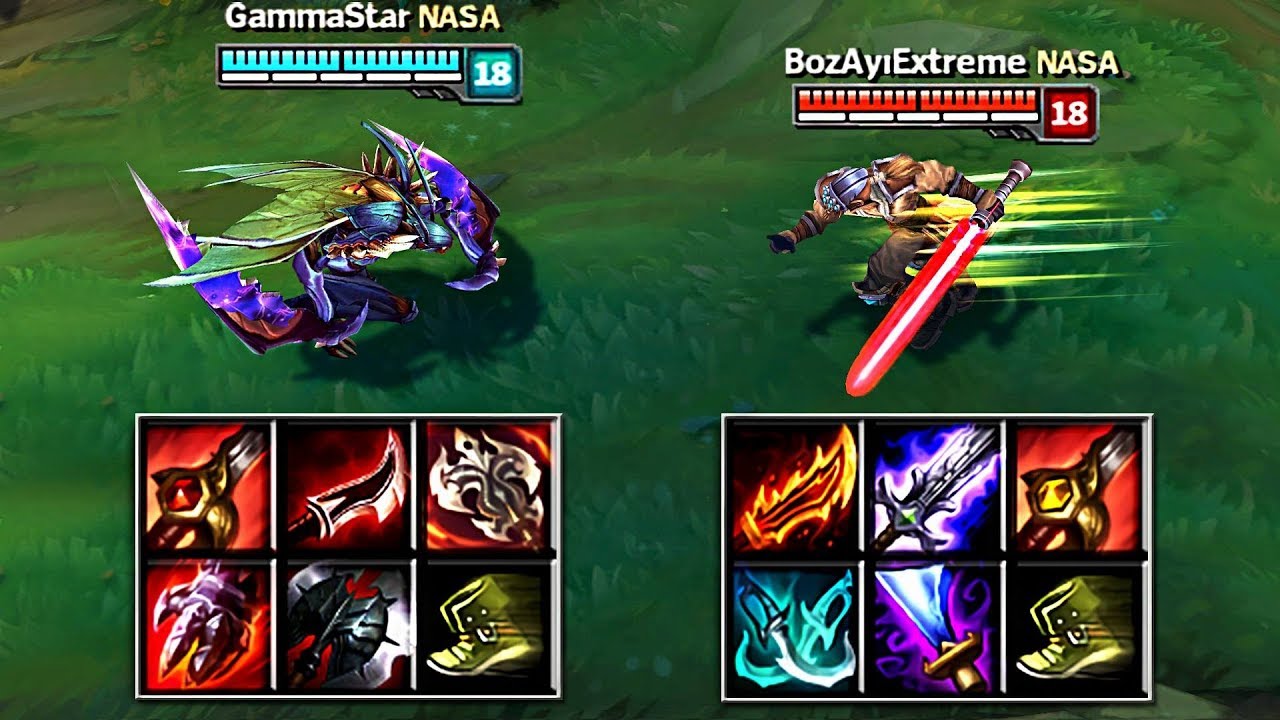 KHA'ZIX vs MASTER YI FULL BUILD FIGHTS & Best Moments!