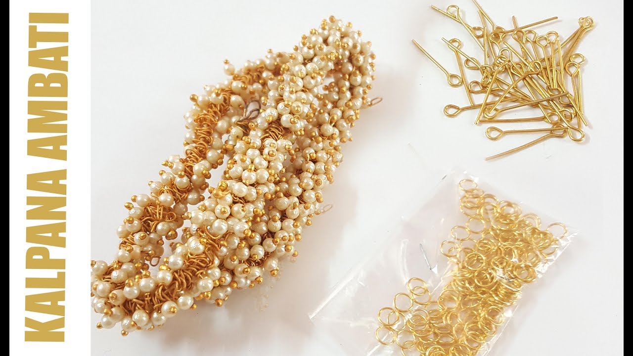 How to make Pearl Necklace at home ||DIY|| Jewellery making/Handmade Jewellery