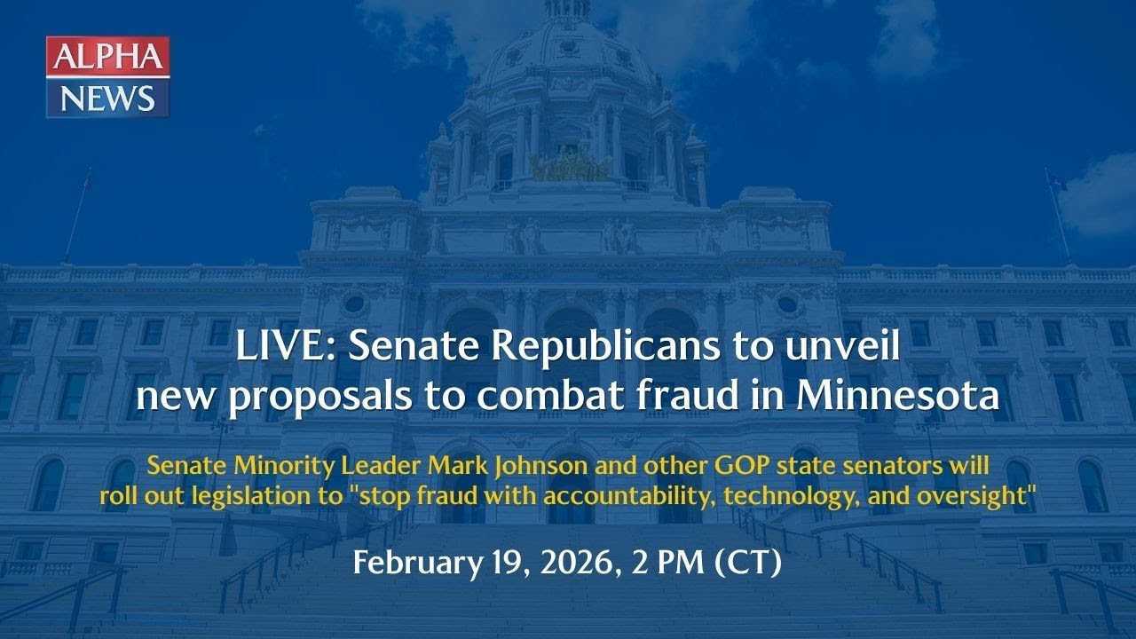 LIVE: Senate Republicans to unveil new proposals to combat fraud in Minnesota