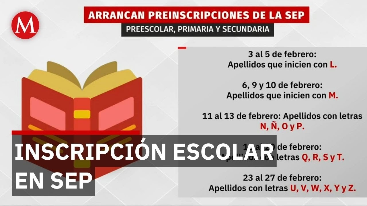 Convocatoria SEP 2026 para inscripci&oacute;n escolar con fecha l&iacute;mite 27 de febrero