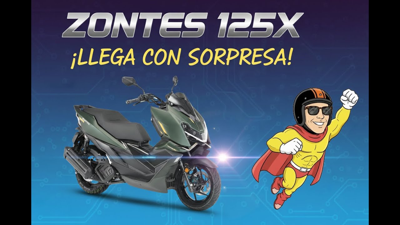 Nueva Zontes 125X: ¡Llega con sorpresa a España! 🏍️💨