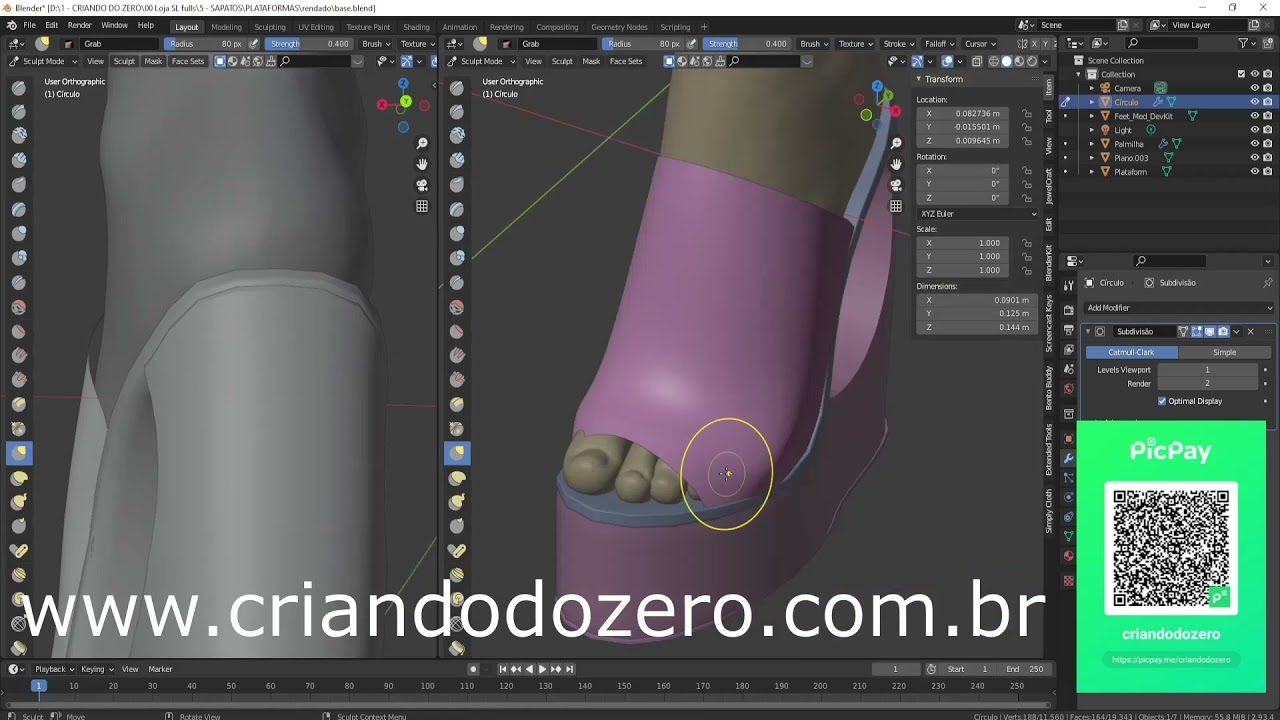 Plataform Shoes / Sapato Maitreya  -  Timelapse / Second Life