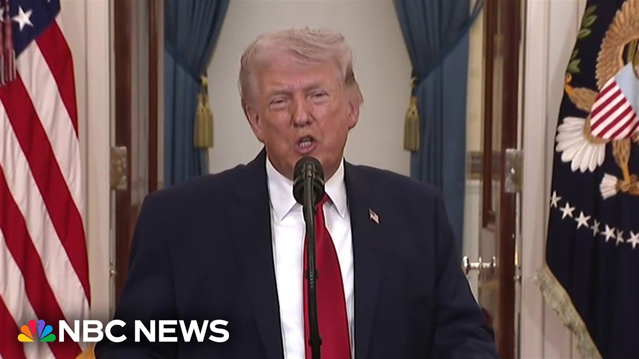 Trump pulls out &lsquo;big rhetorical guns&rsquo; to try to make his case for the war with Iran