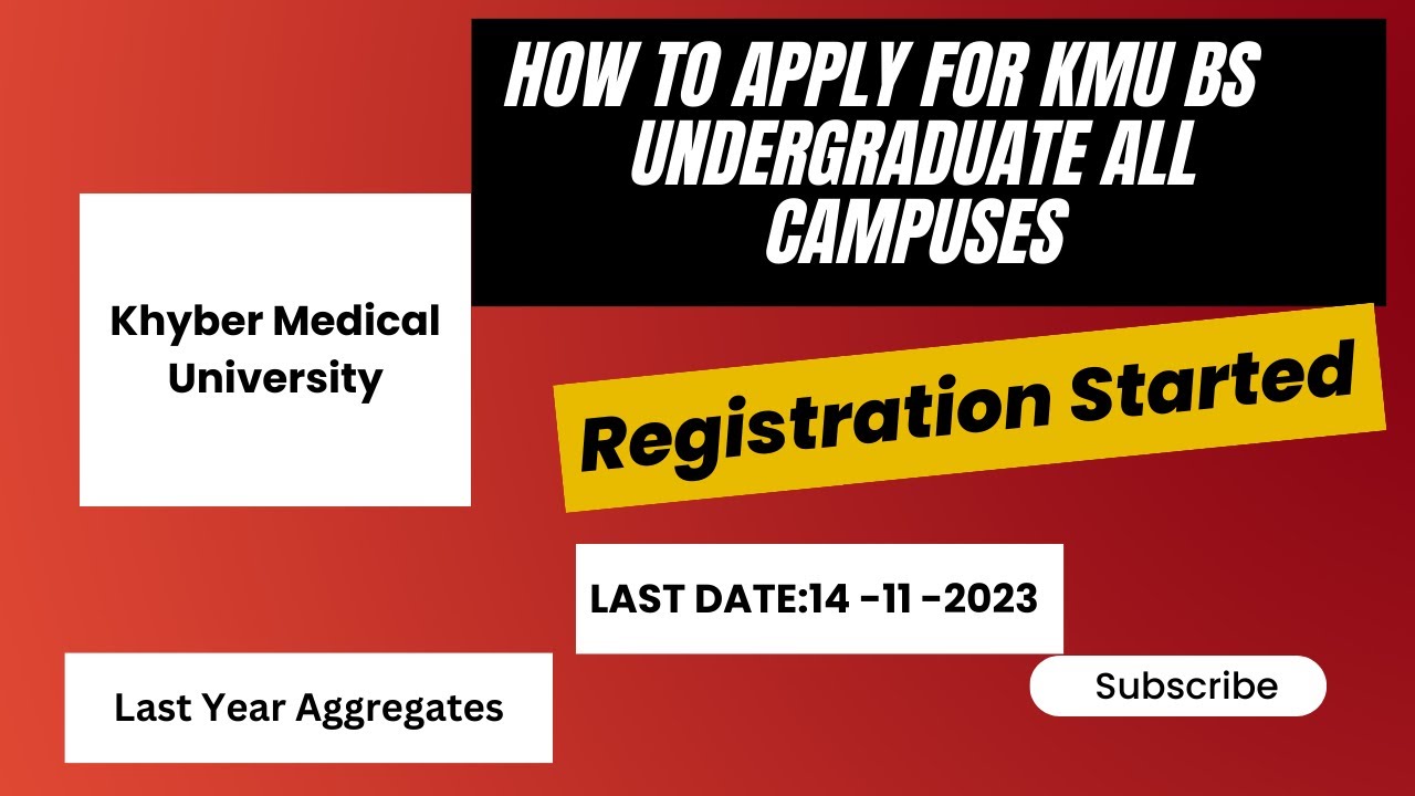 How To Apply for KMU BS Undergraduate Admission IPMR | Nursing | DPT | Pharm D | Radiology Demo