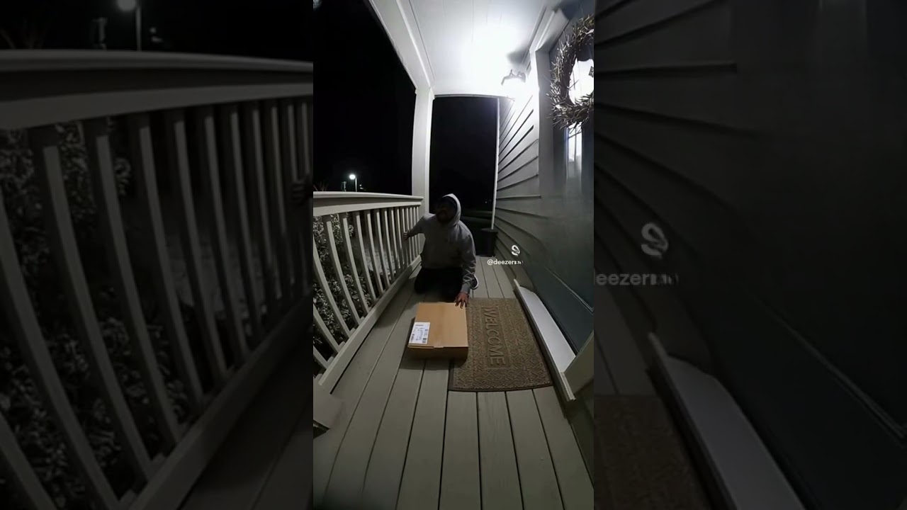 Thief tries to steal package off porch caught on ring camera 