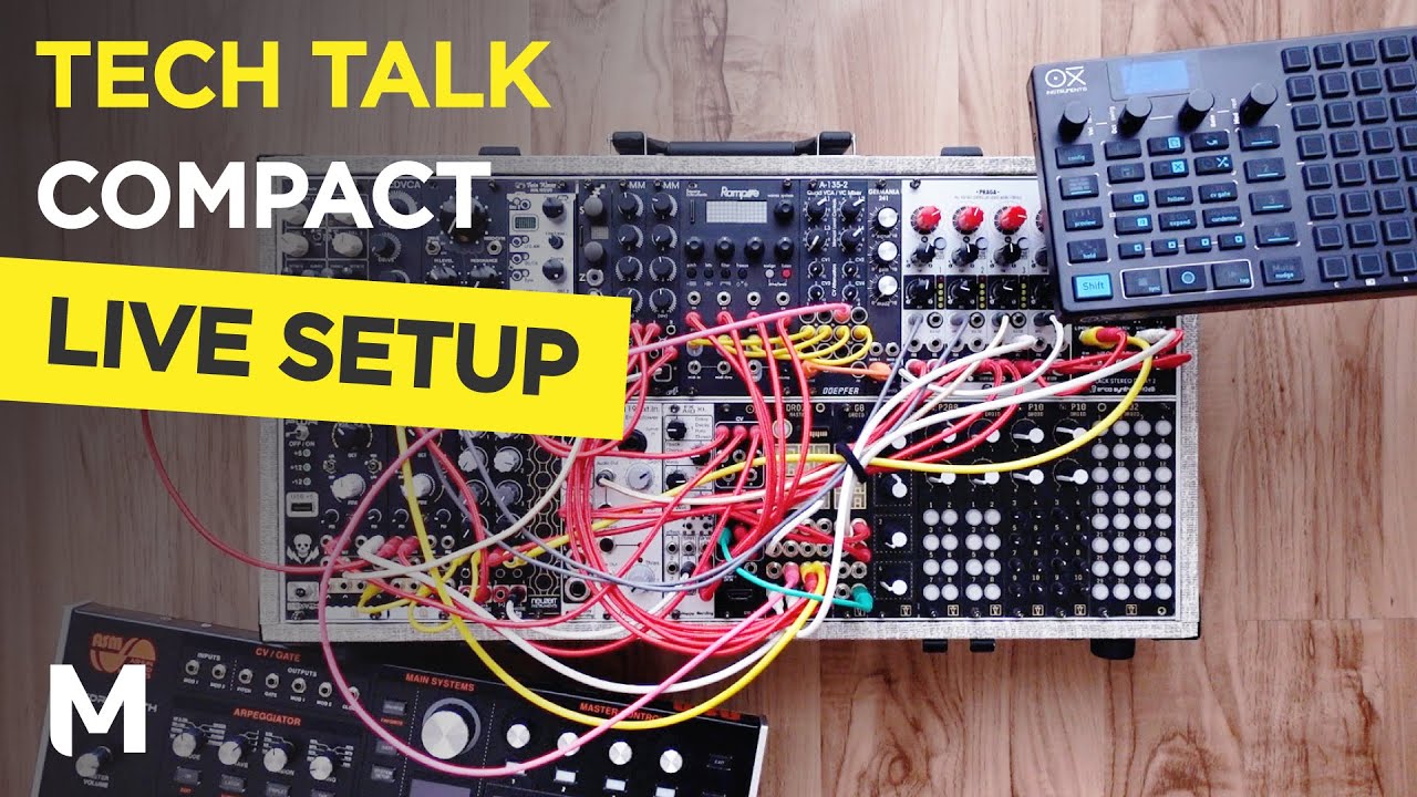 My live setup for compact performances - Eurorack, Hydrasynth, Oxi One