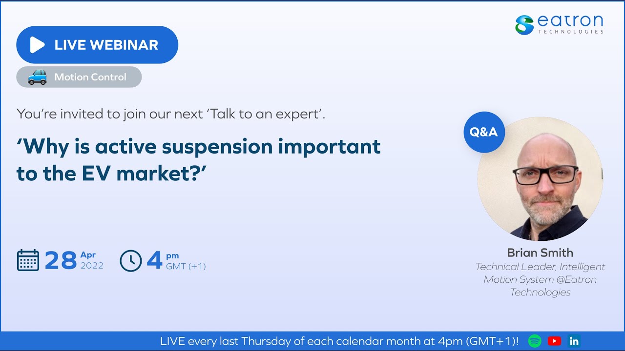 Why is active suspension important to the EV market?