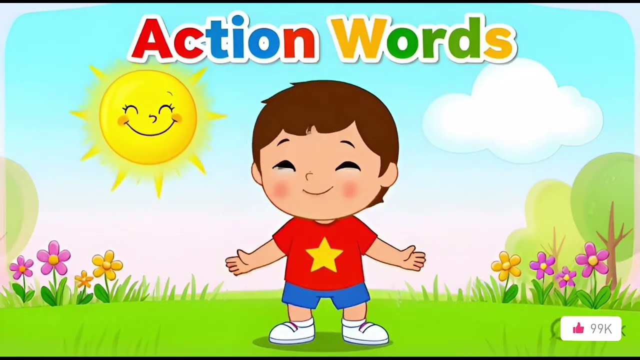 Action Words for Kids  | Speech Practice #cartoon | Part 4