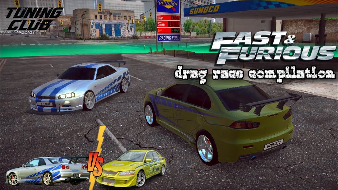 Drag Race Compilation - EVO VS SKYLINE 🔥 | Tuning Club Online #003 #tuningclubonline