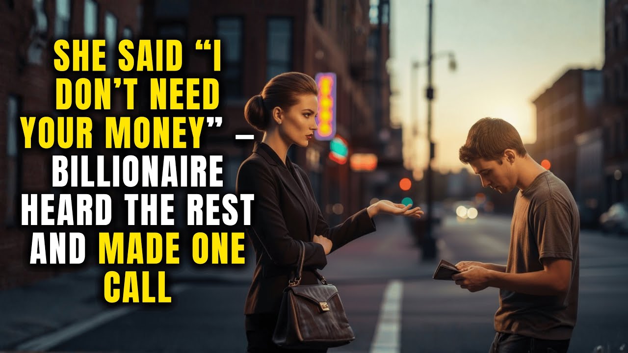 She Said “I Don’t Need Your Money” — Billionaire Heard the Rest and Made One Call