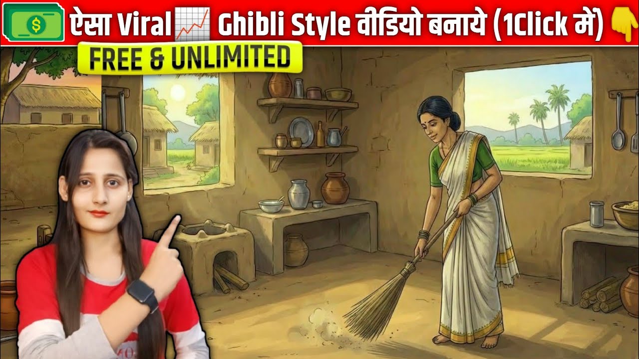 How to Create Ghibli Style Cartoon Videos | Ghibli Animation video kaise banaye | ai animation video