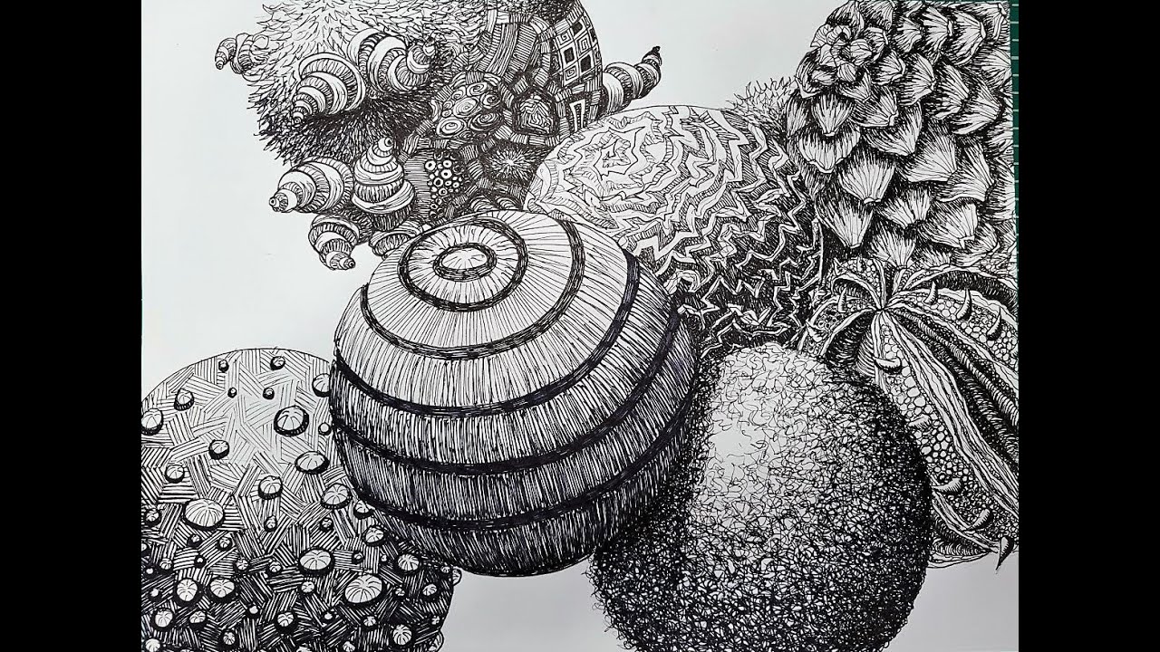Virtual Art 1: Drawing Texture with Pen [Speed Mode]